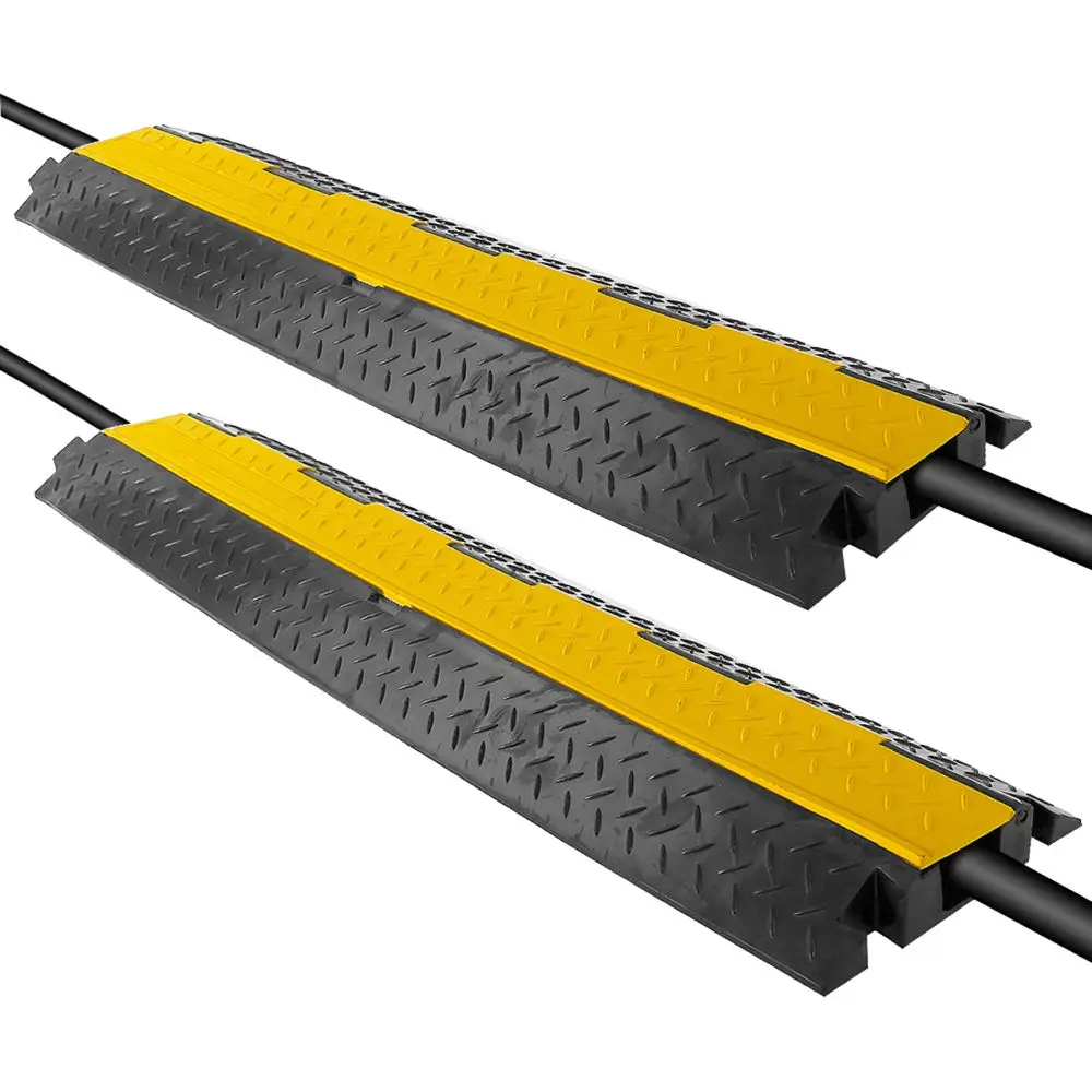 1-Channel Rubber Cable Protector Ramp for Road & Warehouse Use in Malaysia