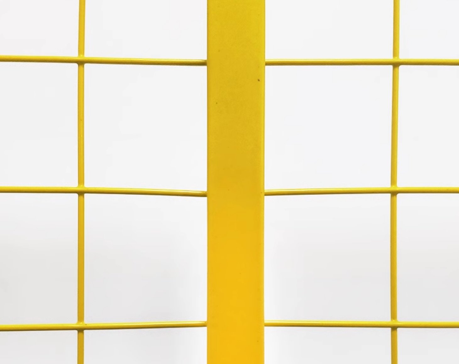 Galvanized warehouse security netting yellow 1900x1850mm