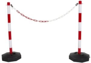 Traffic safety barrier Malaysia |Red and white traffic safety barrier pole Malaysia