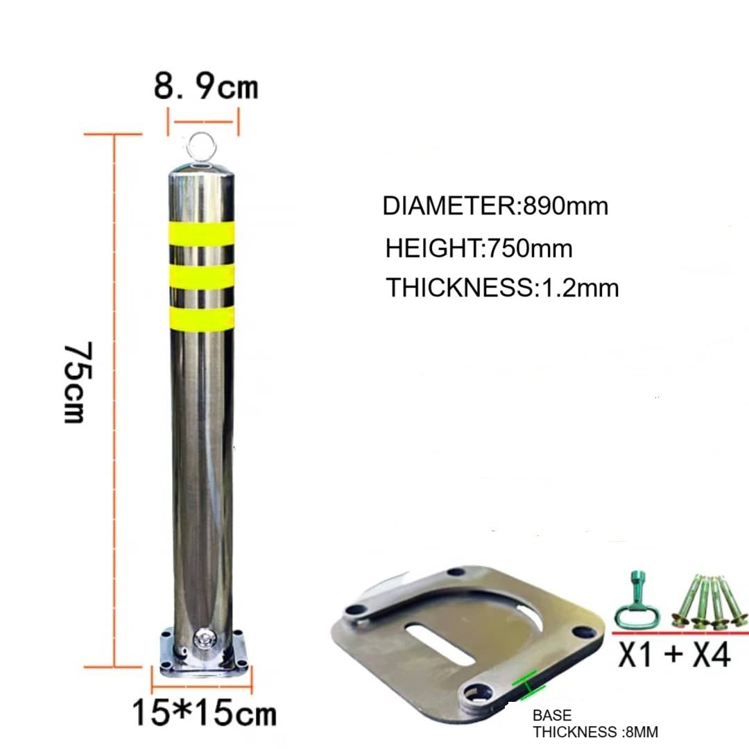 Stainless Steel Bollard Malaysia installation in car park