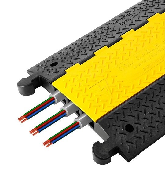 Heavy Duty 3-Channel Rubber Cable Protector Ramp Malaysia
