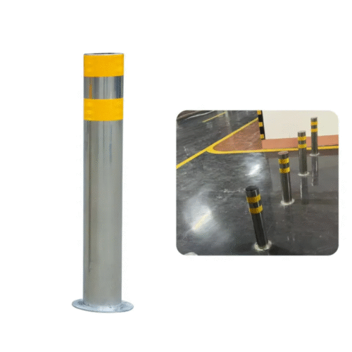Fixed stainless steel bollard base plate 3mm