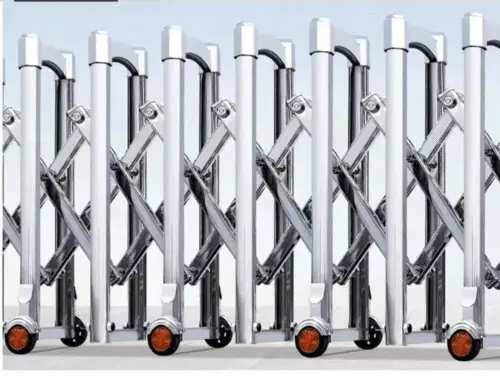 Expandable barrier gate collapsed compact storage Malaysia