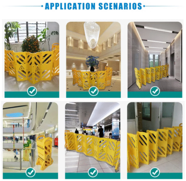 HDPE folding guardrail 3800mm traffic isolation fence Malaysia