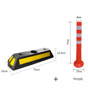 Flexible bollard dimensions 770mm base 75cm pole 7kg Malaysia