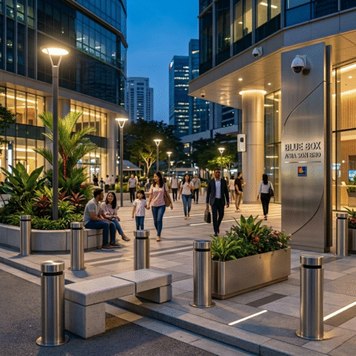 Infrastructure protection systems including bollards barriers and impact protection equipment