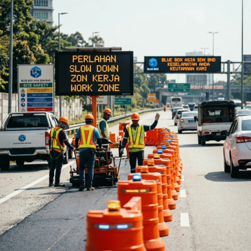 Traffic safety solutions including road barriers, delineators and traffic control systems in Malaysia