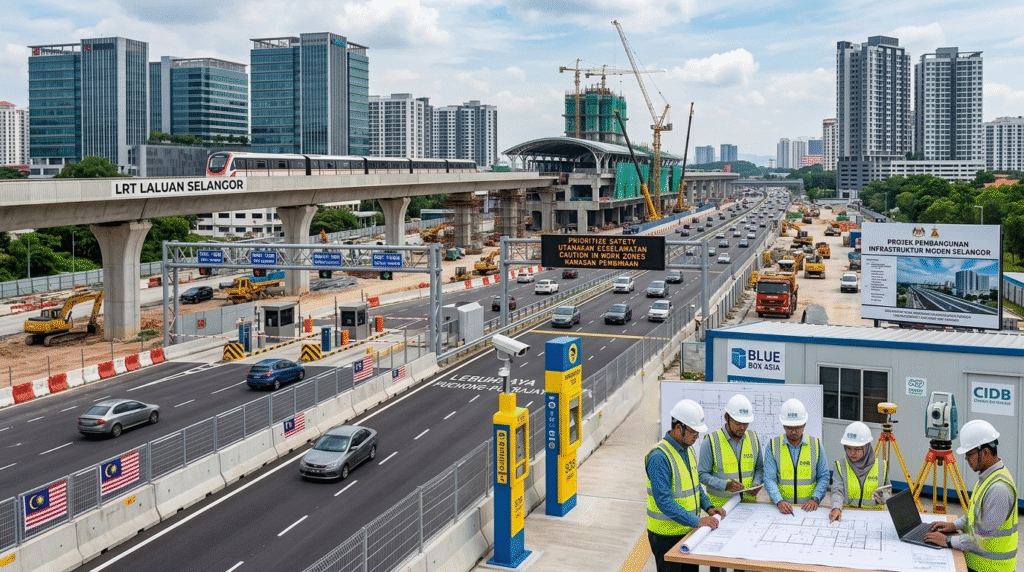 Infrastructure development safety solutions including access control and protection systems