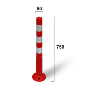 Yellow Reflective Collar Flexible Delineator Pole 75cm Malaysia