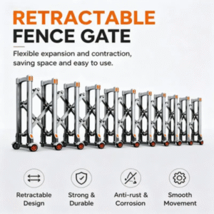 Folded Stainless Steel Barrier Gate Compact Storage Malaysia