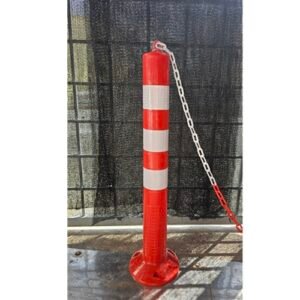 PE Flexible Delineator Pole Self-Restoring Chain Ring Impact