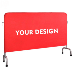 Custom Branding Logo Printed Barricade Banner Full Colour