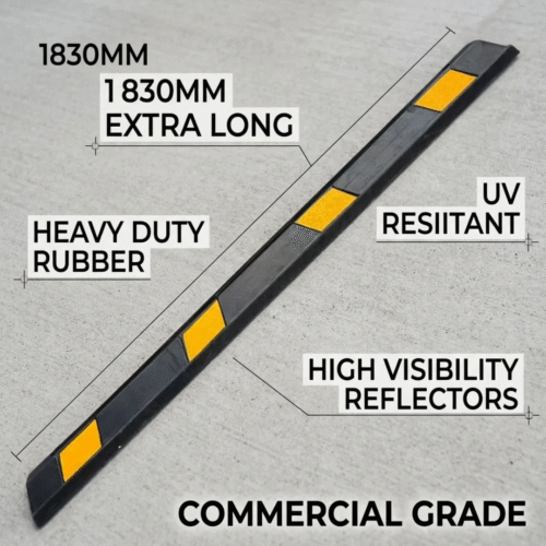 Multiple Wheel Stoppers Parking Lot Bay Marking. rubber wheel stopper Malaysia parking safety