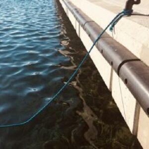 close-up rubber dock bumper impact contact surface
