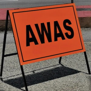Construction Type A Warning Sign 3x4ft ACP Reflective Malaysia BBA B01-00704