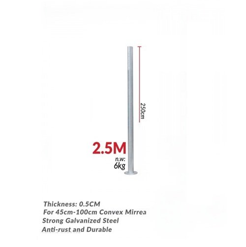BBIM Convex Mirror Mounting Pole Galvanized Steel Malaysia