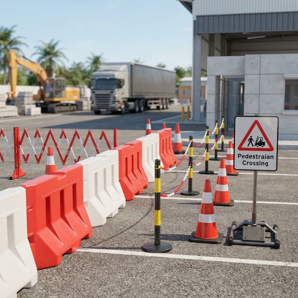 Traffic barricades and signage Malaysia for traffic control