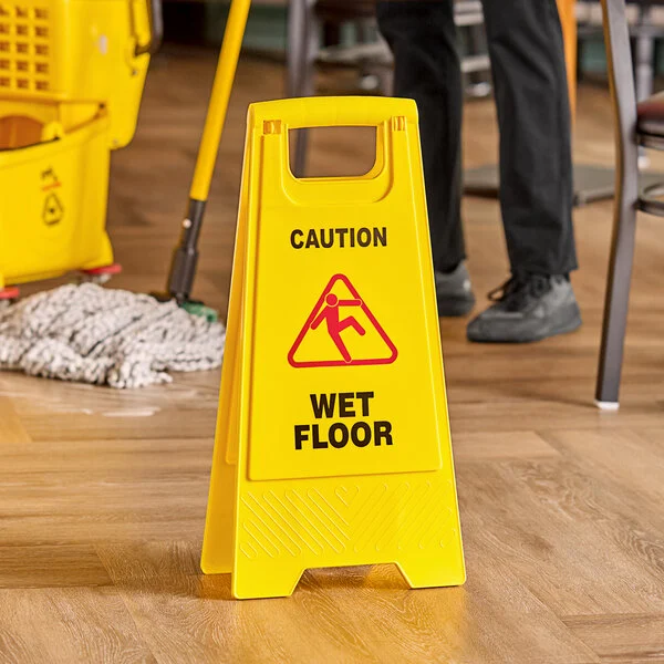 Wet floor caution sign board 23 x 57cm BBSB