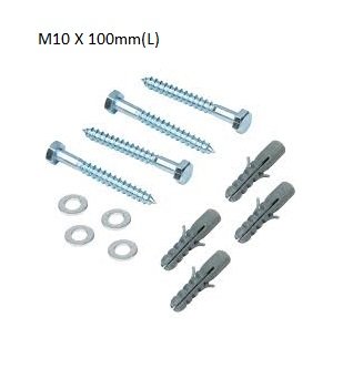 Coach screw size range M10x75 M10x90 M10x100 M10x120