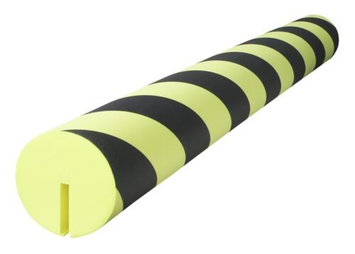 EVA corner protector black yellow 1 meter edge guard