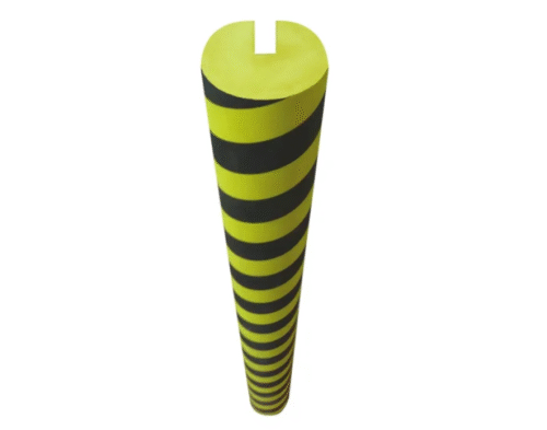 EVA corner protector on loading bay wall edge