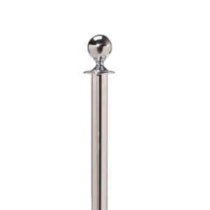 Stainless steel queue up stand pole