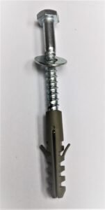 Coach screw fixing rubber speed hump to concrete road surface