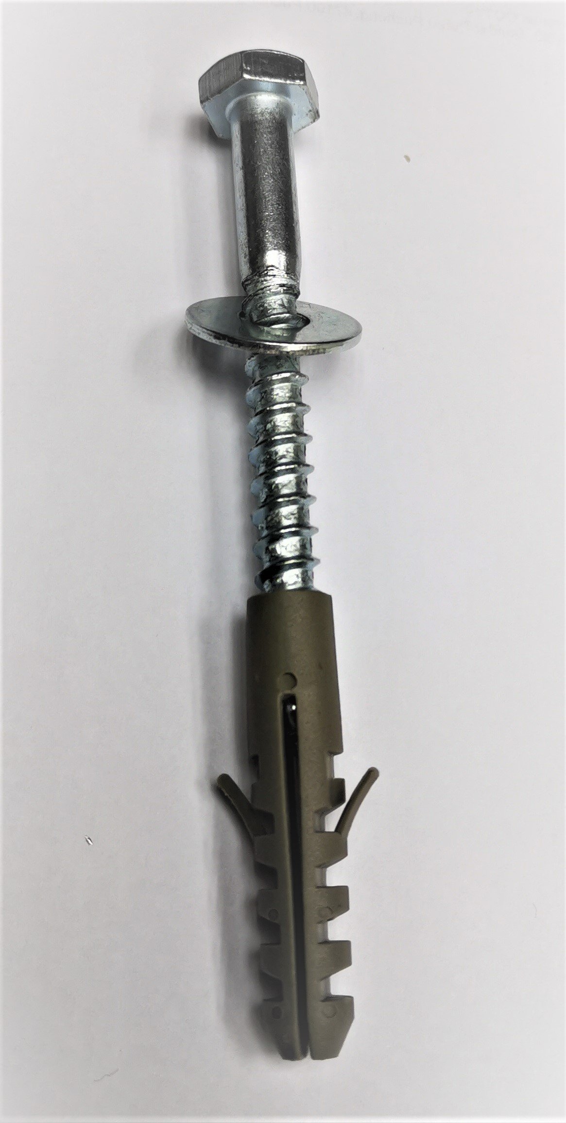 Coach screw fixing rubber speed hump to concrete road surface